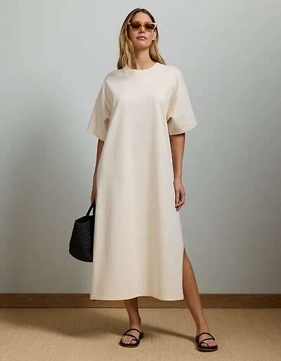 AE77 Premium T-Shirt Midi Dress