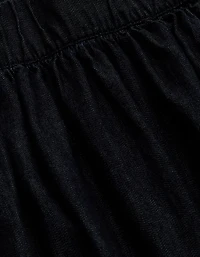AE77 Premium Wide-Leg Denim Jumpsuit