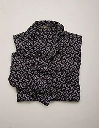 AE77 Relaxed Button-Up Printed Shirt