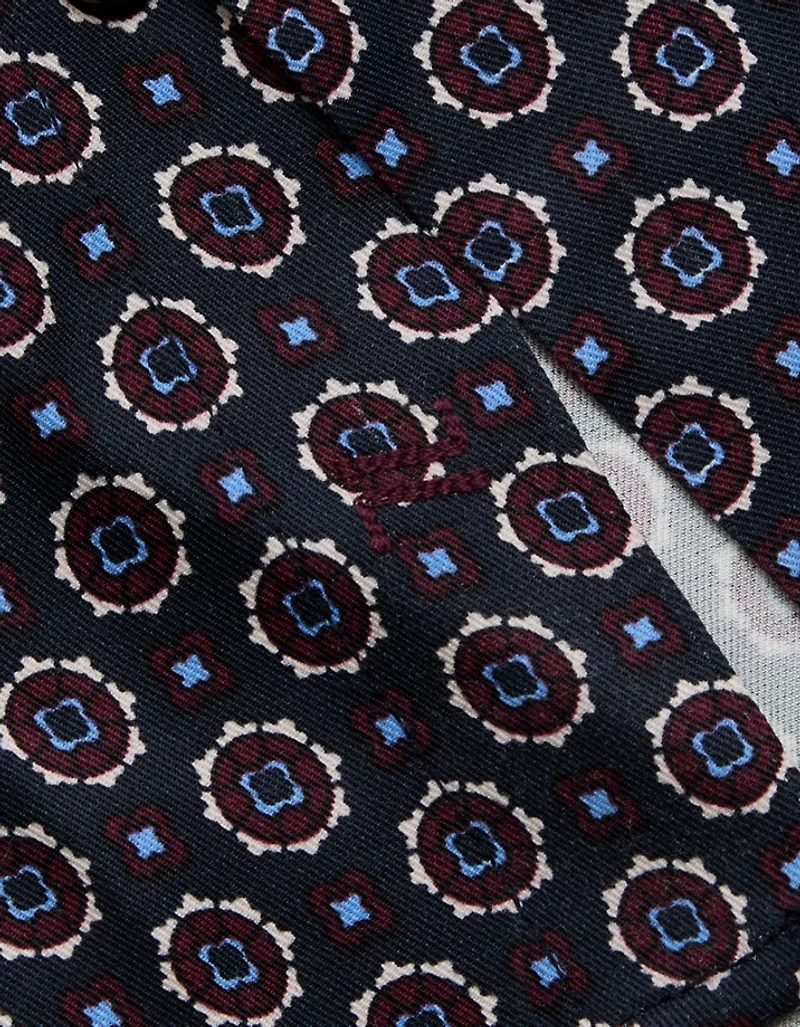 AE77 Relaxed Button-Up Printed Shirt