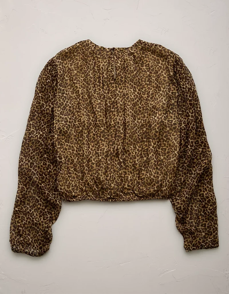 AE77 Premium Silk Bubble Blouse