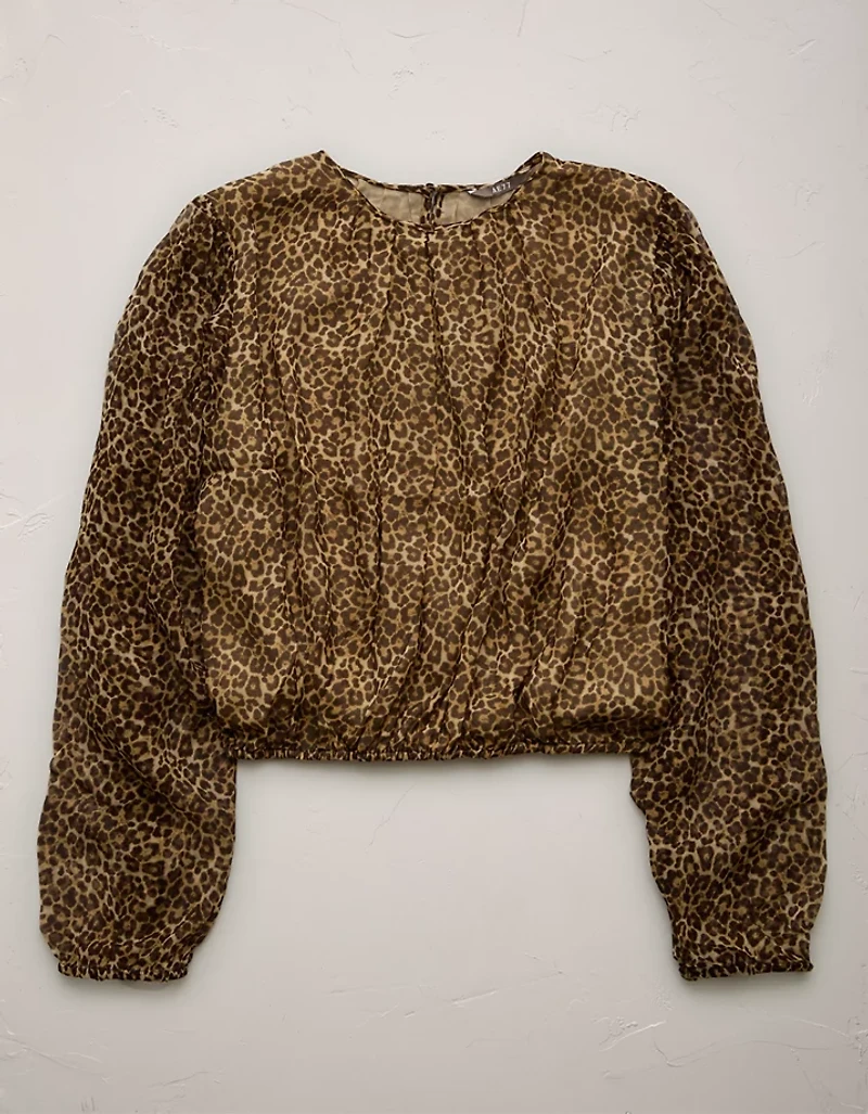 AE77 Premium Silk Bubble Blouse