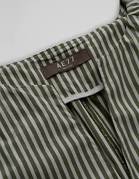 AE77 Premium Striped Poplin Maxi Dress