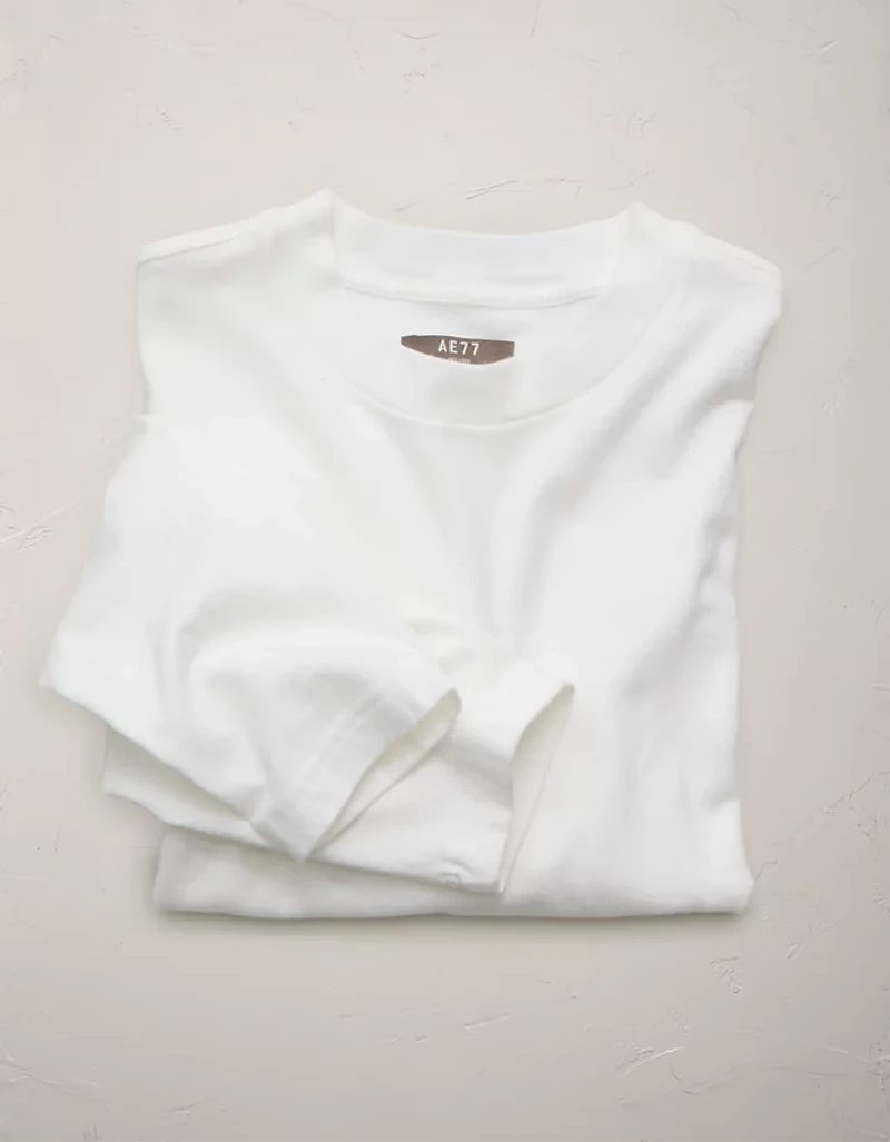 T-shirt court droit à manches longues haut de gamme AE77