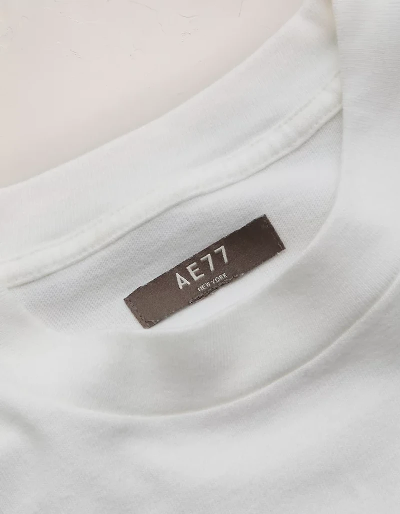 T-shirt court droit à manches longues haut de gamme AE77
