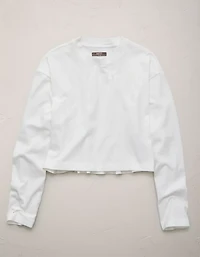 T-shirt court droit à manches longues haut de gamme AE77