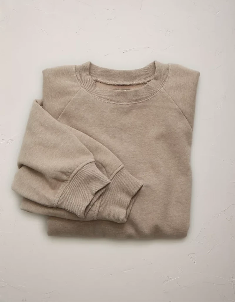 AE77 Premium Cropped Fleece Sweatshirt