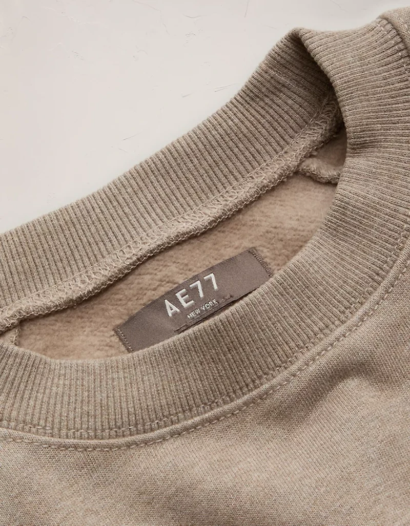 AE77 Premium Cropped Fleece Sweatshirt