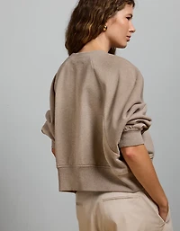 AE77 Premium Cropped Fleece Sweatshirt