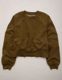 AE77 Premium Cropped Fleece Sweatshirt