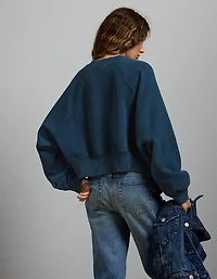AE77 Premium Cropped Fleece Sweatshirt