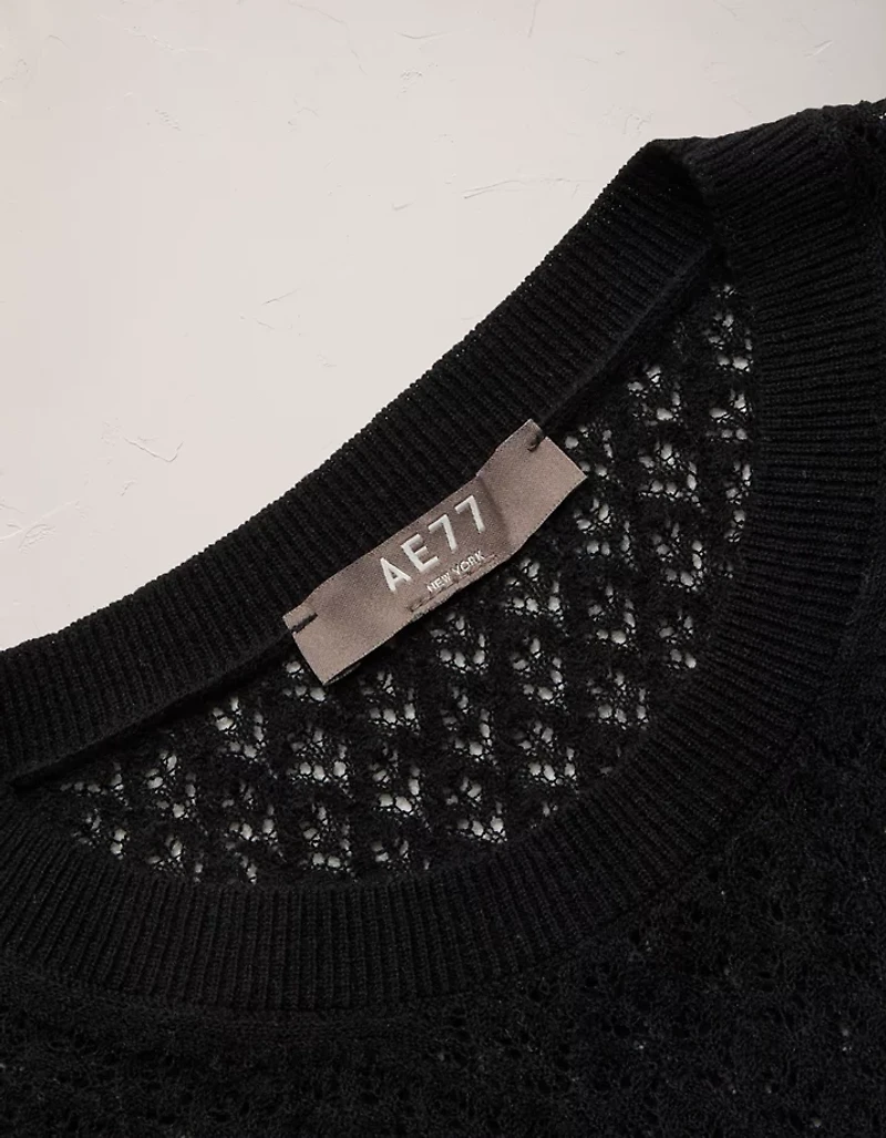 AE77 Pointelle Sweater