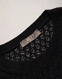 AE77 Pointelle Sweater