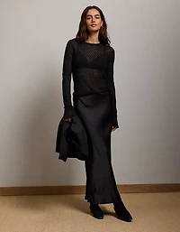 AE77 Pointelle Sweater