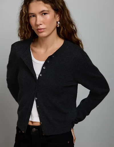 AE77 Premium Wool-Cashmere Cardigan