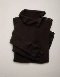 AE77 Premium Striped Shaker Stitch Sweater