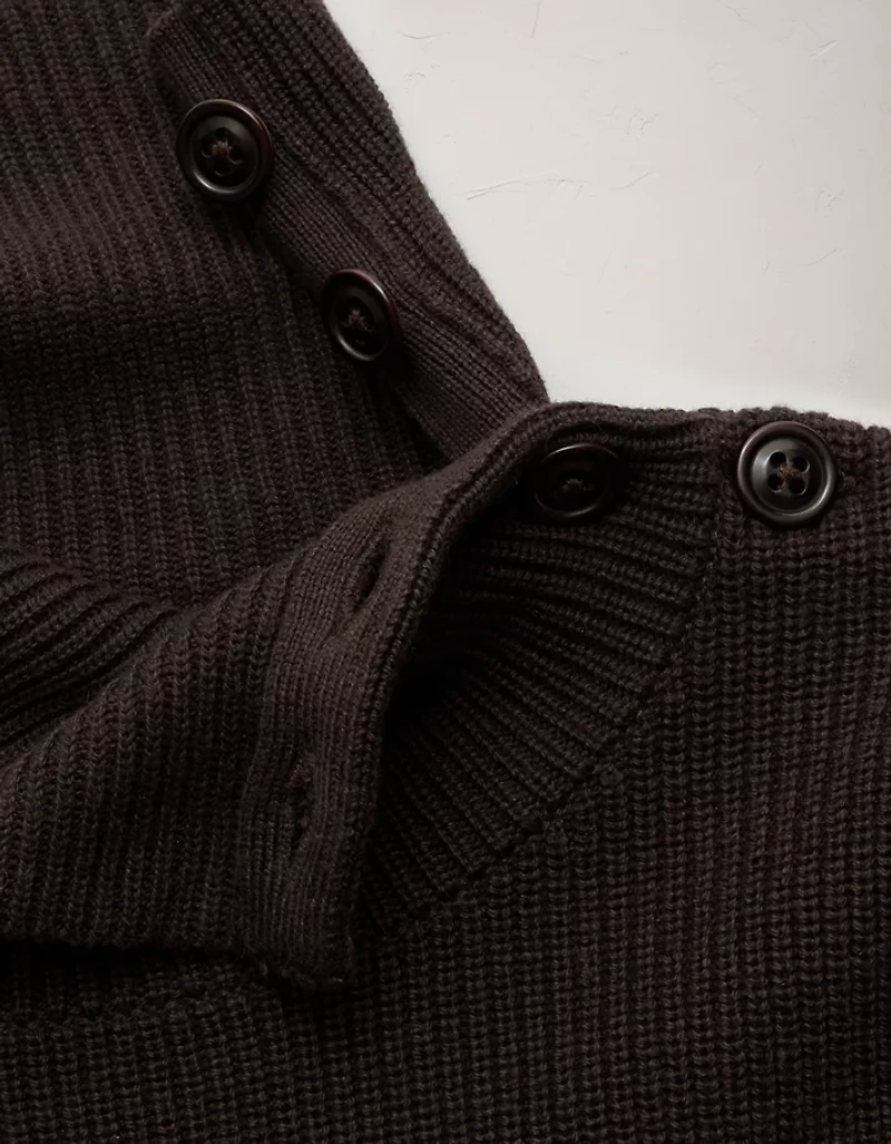 AE77 Premium Striped Shaker Stitch Sweater