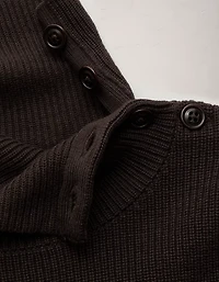 AE77 Premium Striped Shaker Stitch Sweater