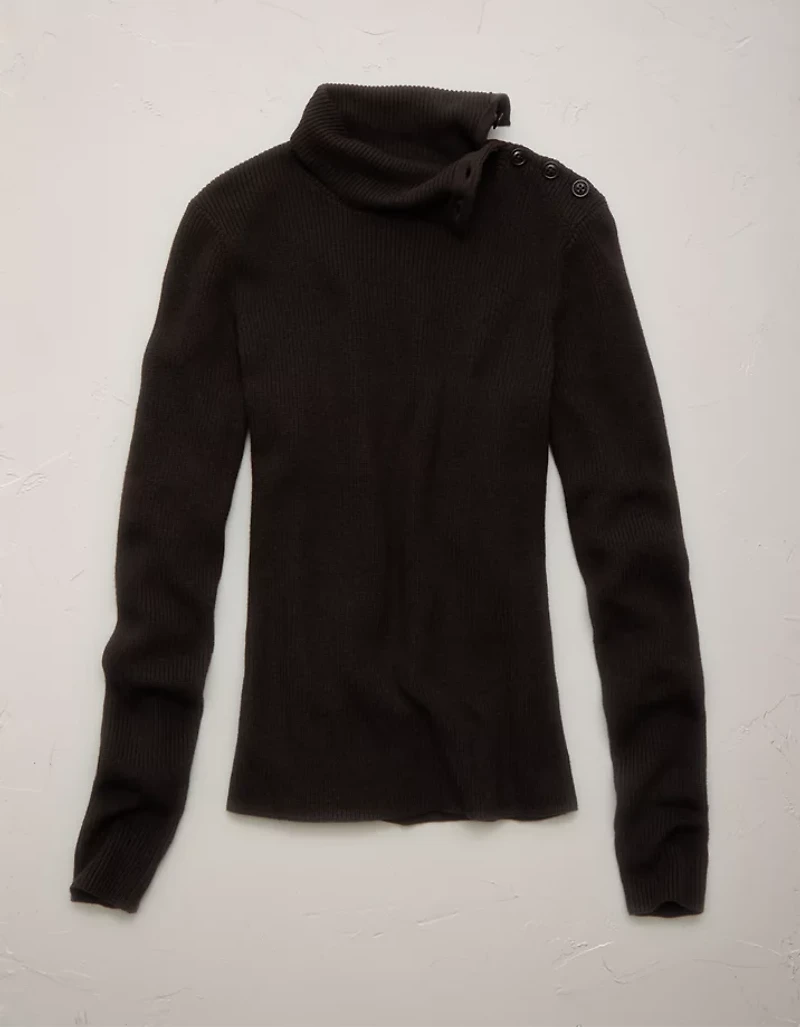 AE77 Premium Striped Shaker Stitch Sweater
