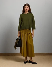 AE77 Premium Oversized Cashmere Sweater T-Shirt