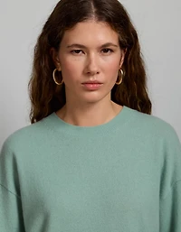 AE77 Premium Oversized Cashmere Sweater T-Shirt