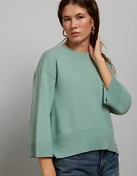 AE77 Premium Oversized Cashmere Sweater T-Shirt