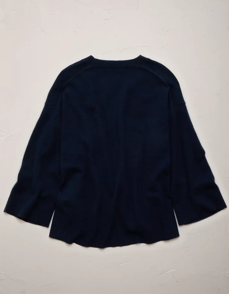 AE77 Premium Oversized Cashmere Sweater T-Shirt