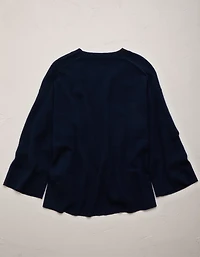 AE77 Premium Oversized Cashmere Sweater T-Shirt
