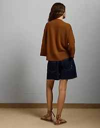 AE77 Premium Oversized Cashmere Sweater T-Shirt