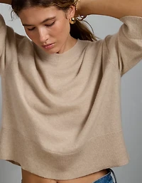 AE77 Premium Oversized Cashmere Sweater T-Shirt