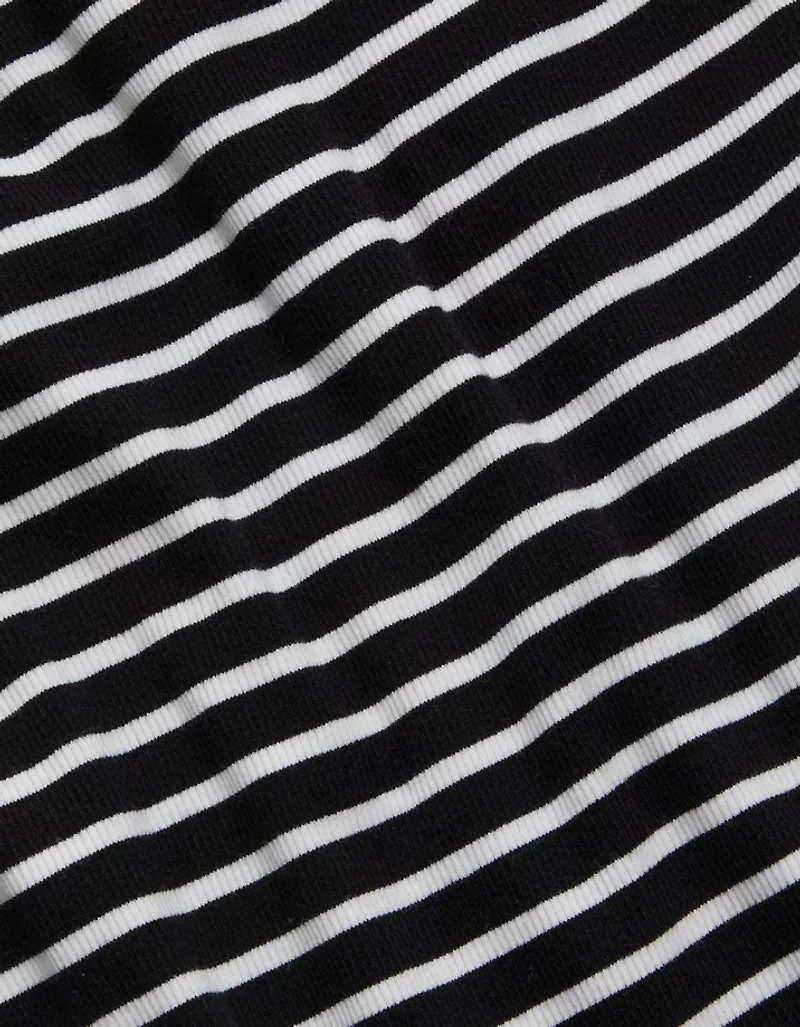 AE77 Striped Square Neck Tank Top