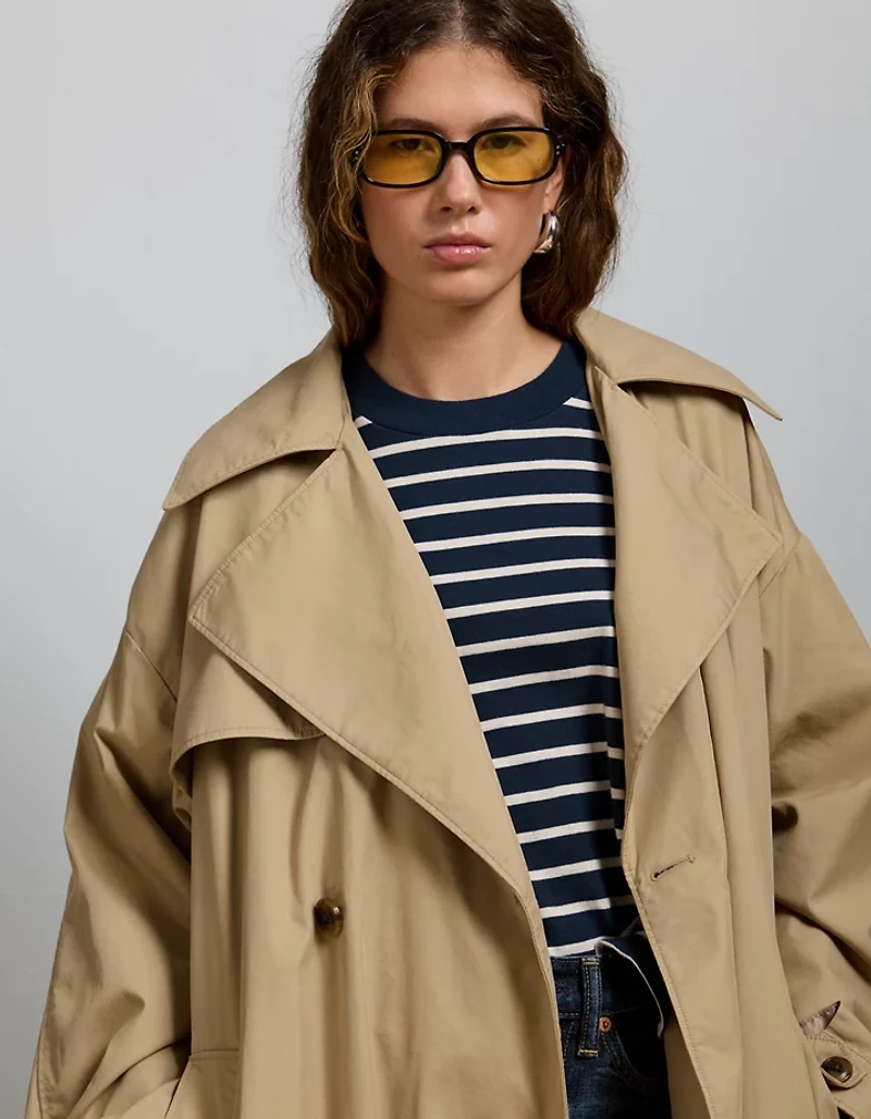 AE77 Premium Dolman Trench Coat