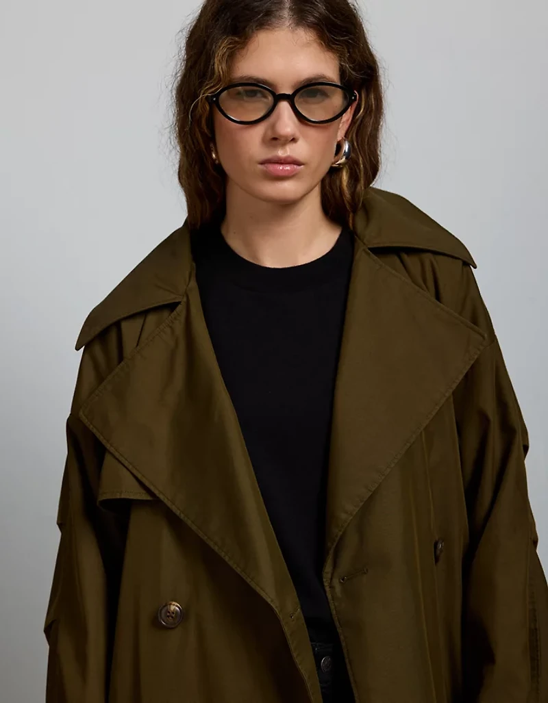 AE77 Premium Dolman Trench Coat