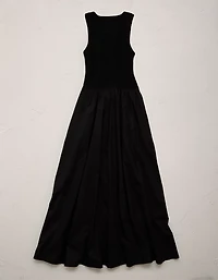 Robe à matières mixtes haut de gamme AE77