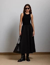 Robe à matières mixtes haut de gamme AE77