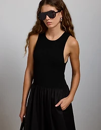 Robe à matières mixtes haut de gamme AE77