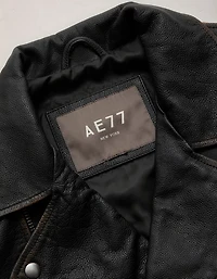 Veste en cuir surdimensionnée haut de gamme AE77