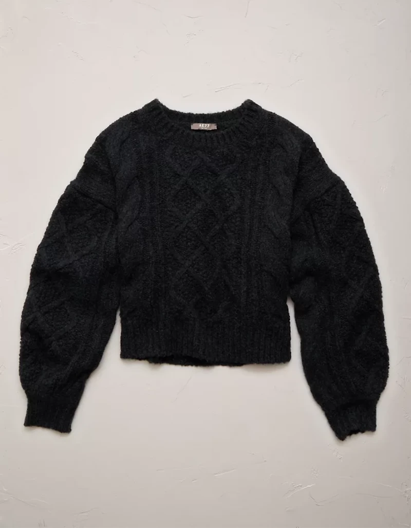 AE77 Premium Cable Sweater