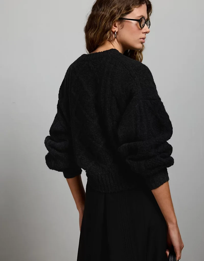 AE77 Premium Cable Sweater