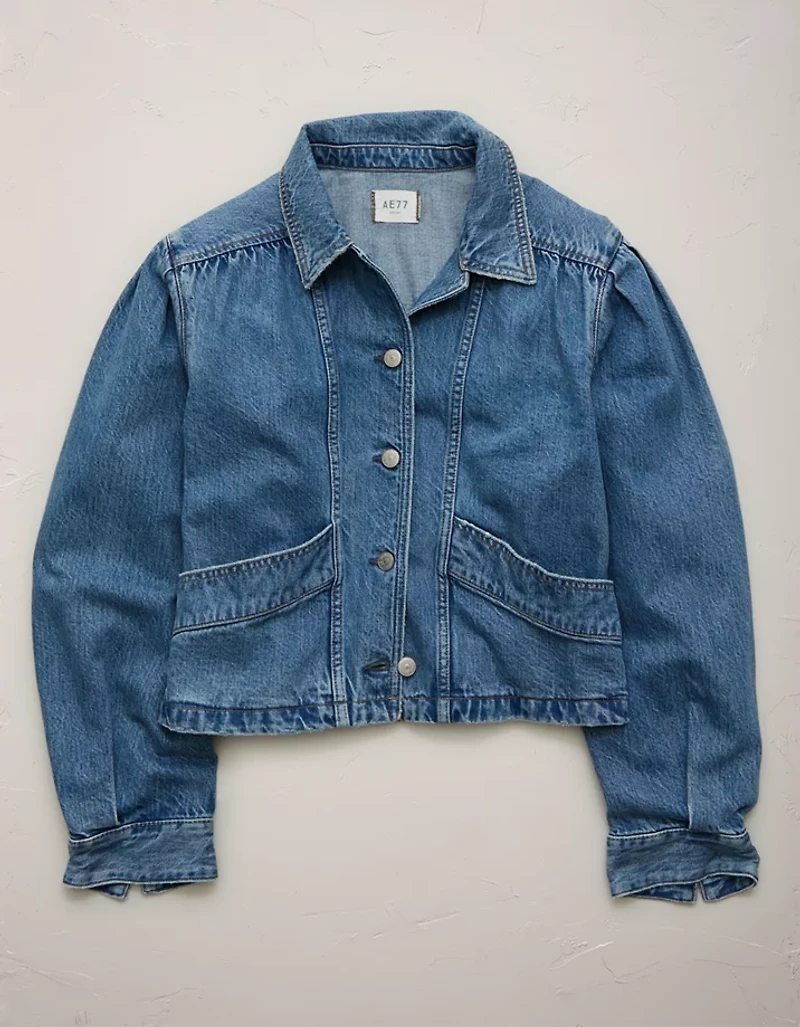 Veste courte en denim haut de gamme AE