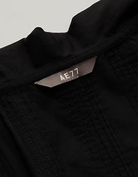 Blouse à encolure en V et volants AE77