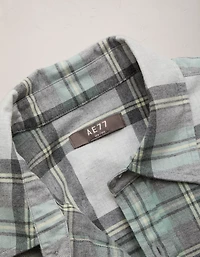 AE77 Cropped Flannel Shirt