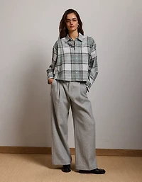 Chemisier en flanelle court AE77