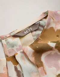 Blouse en chiffon à ourlet bulle haut de gamme AE77