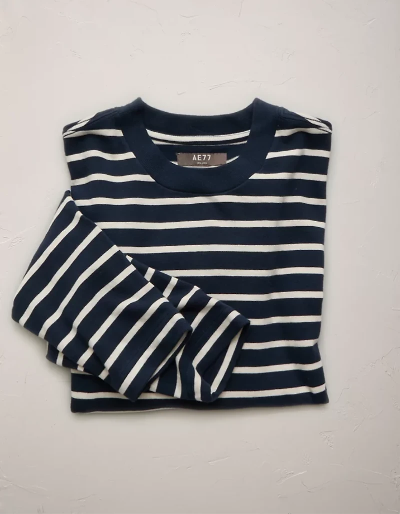 T-shirt court droit à manches longues haut de gamme AE77