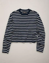 T-shirt court droit à manches longues haut de gamme AE77