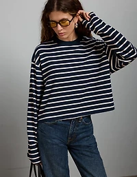 T-shirt court droit à manches longues haut de gamme AE77