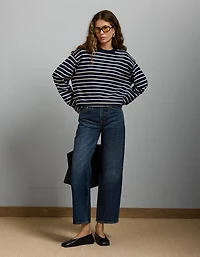 T-shirt court droit à manches longues haut de gamme AE77