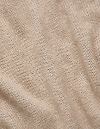 AE77 Sparkle Shrunken Crew Neck Sweater