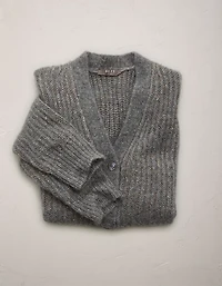 AE77 Shaker Stitch Cardigan Sweater
